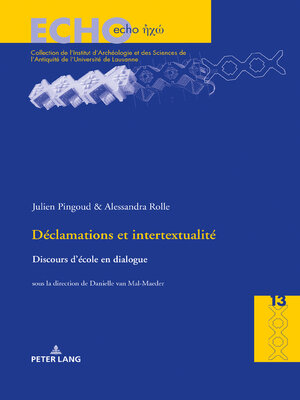 cover image of Déclamations et intertextualité